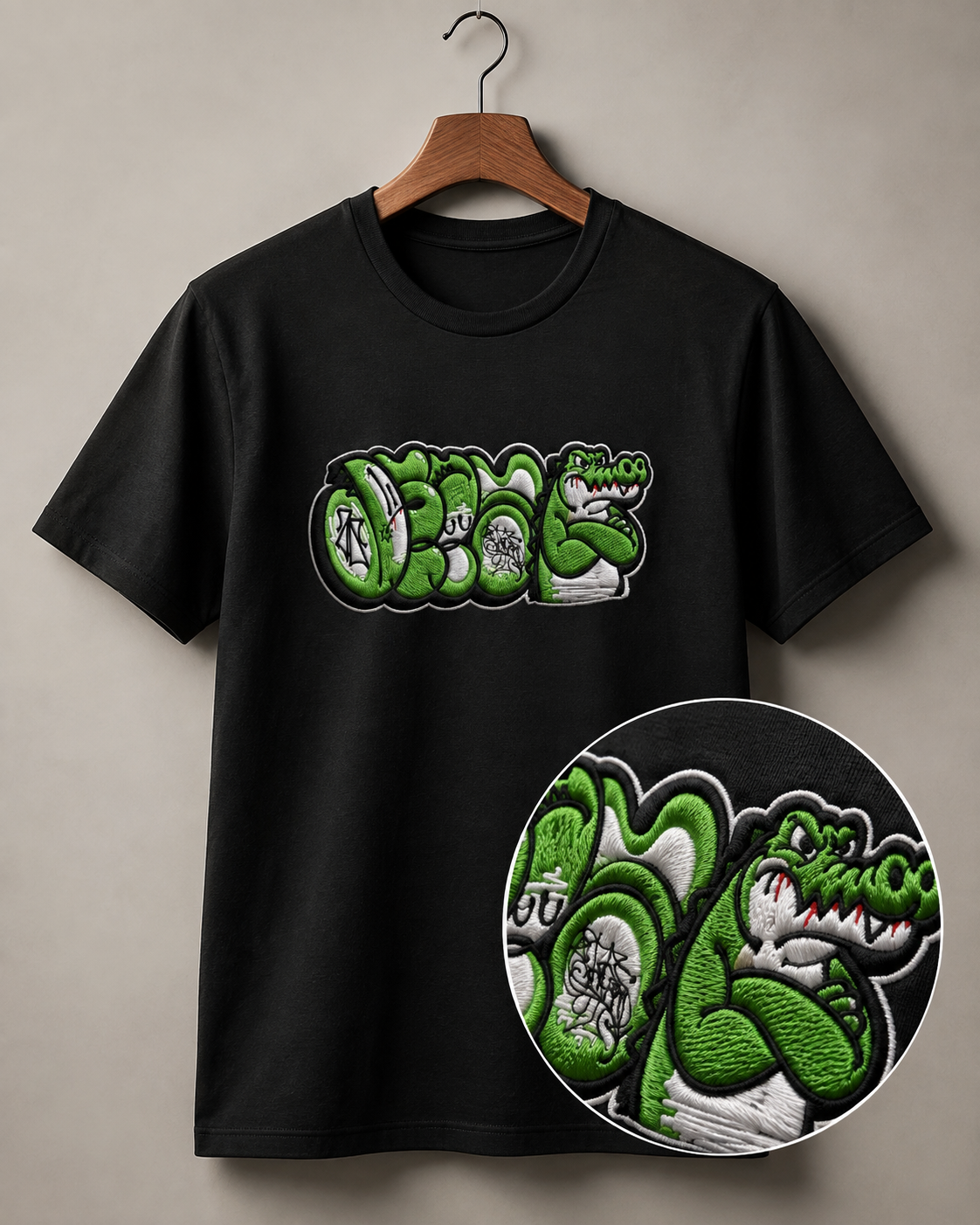 Polera Grafiti Rap v2 Bordada