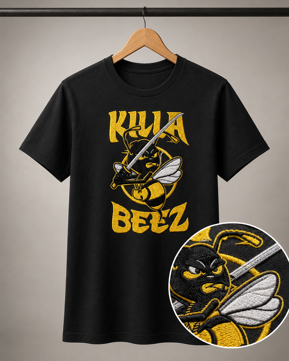 Polera  Wutang clan Killa Beez  Bordada