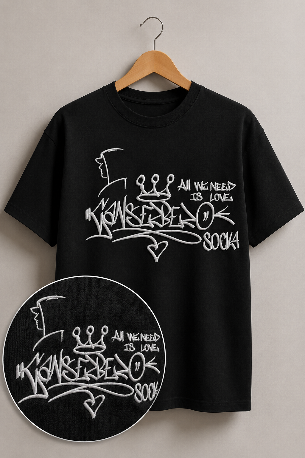 Polera Canserbero Bordada