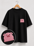Polera Cerdito Bordada