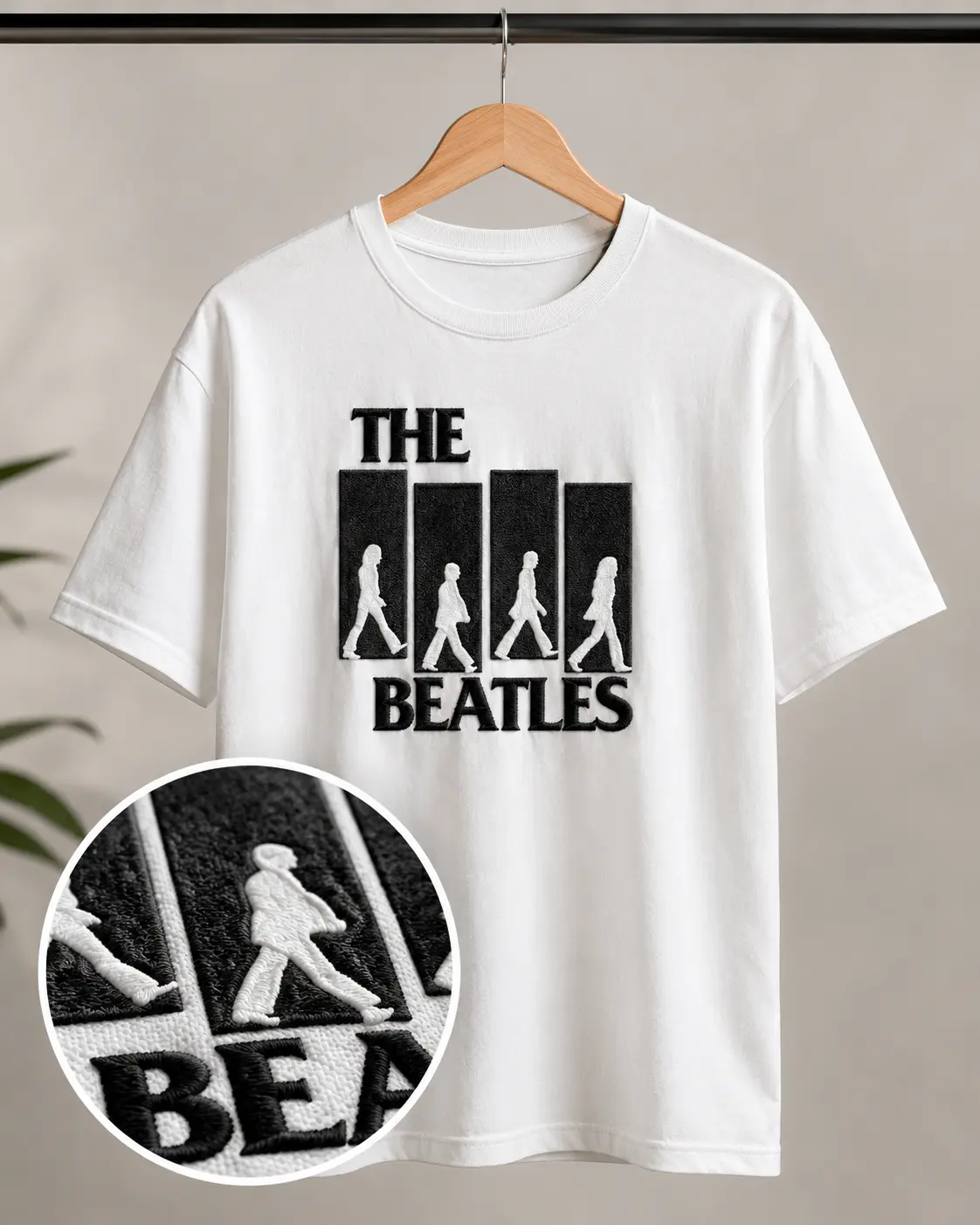 Polera The Beatles Bordada