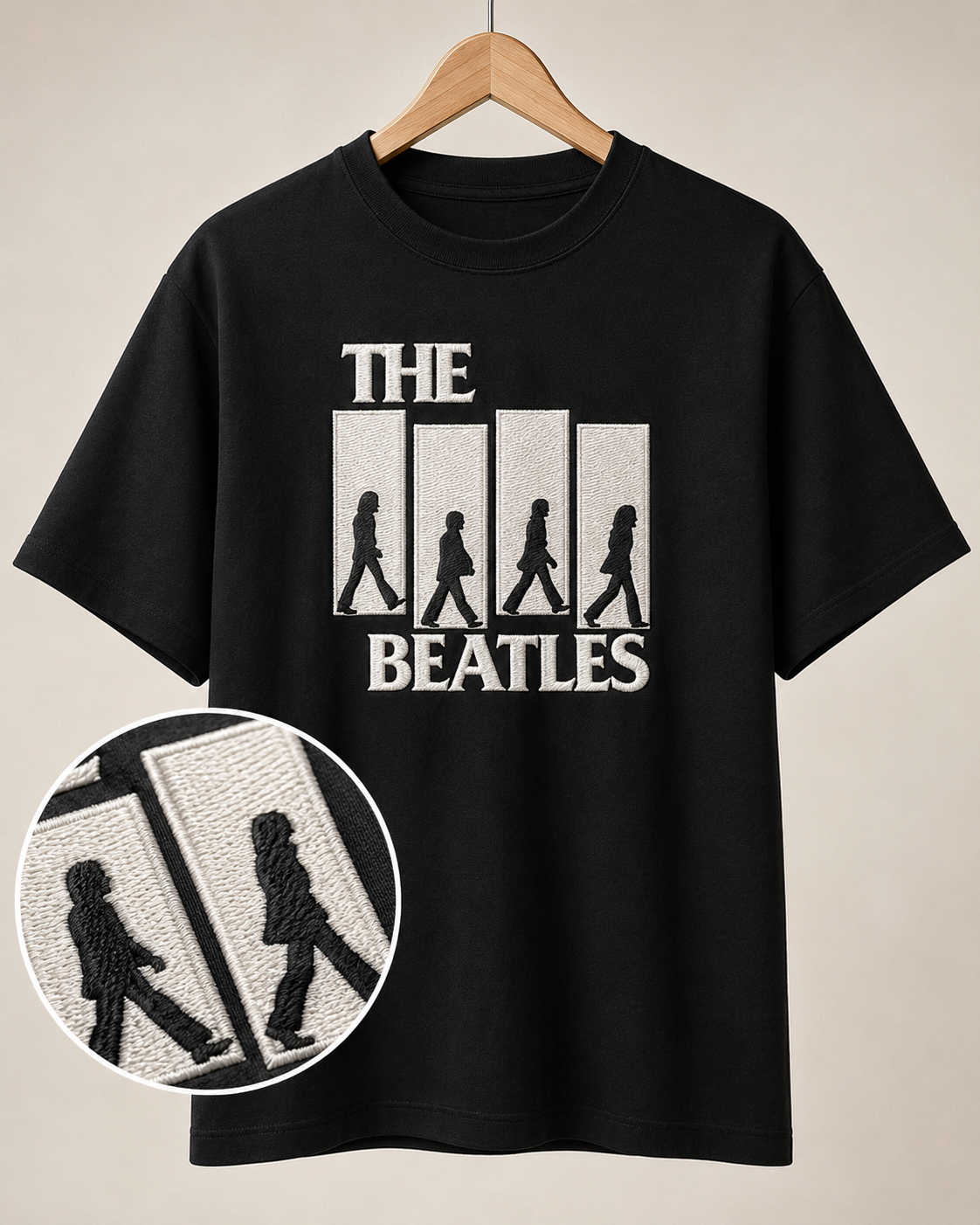 Polera The Beatles Bordada