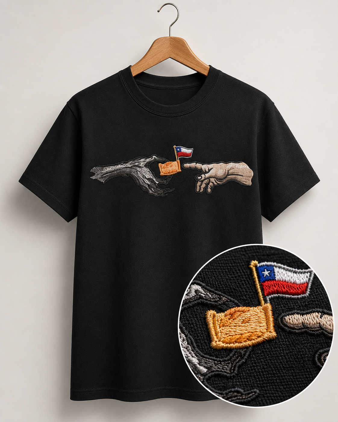 Polera Bordada Fiestas Patrias Chile Empanada 18