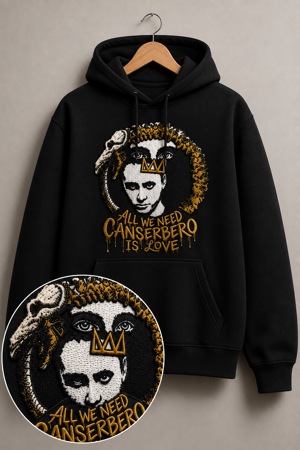 Poleron Canserbero Bordado