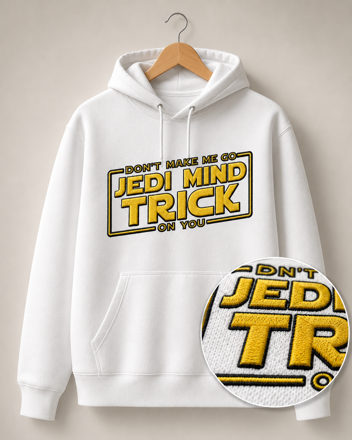 Poleron Jedi Mind Trick Bordado