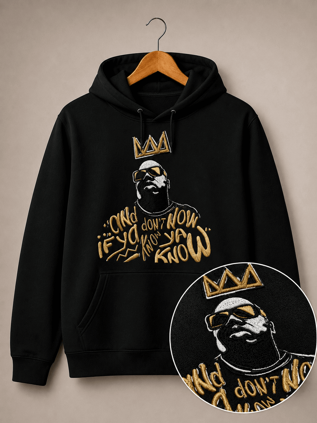 Poleron Notorious B.I.G Bordado