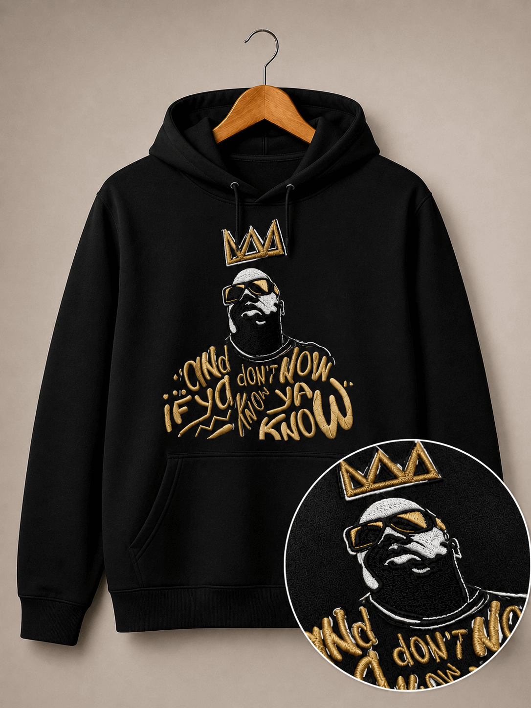 Poleron Notorious B.I.G Bordado
