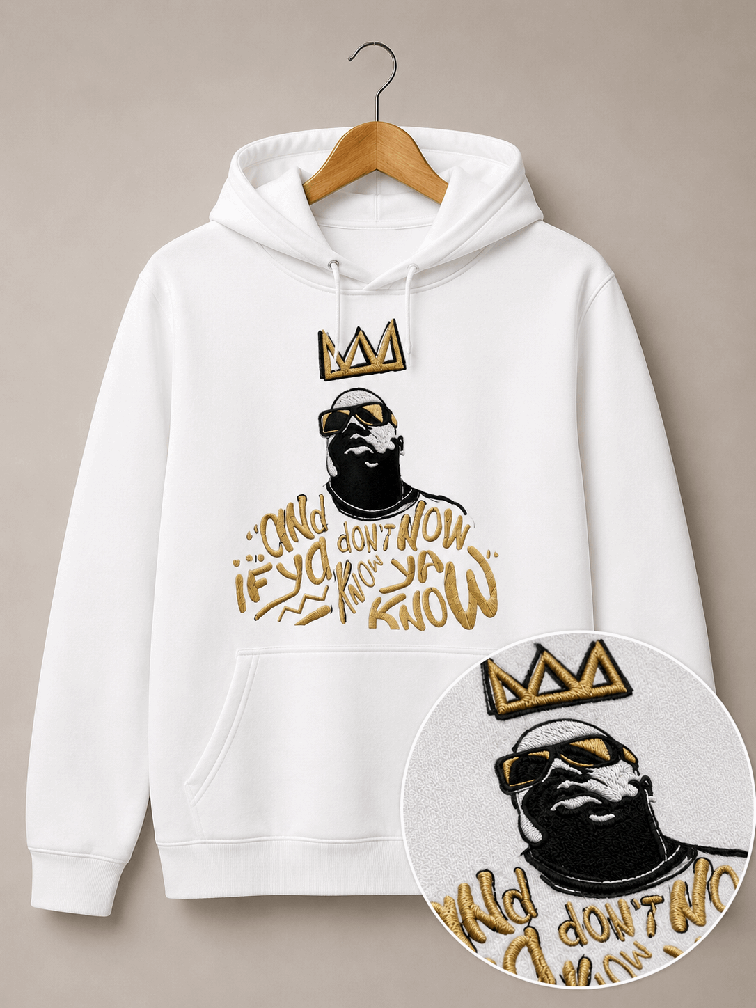 Poleron Notorious B.I.G Bordado