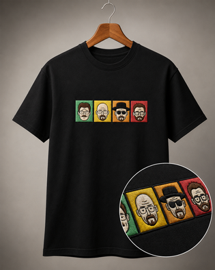 Polera Bordada Breaking bad evolucion