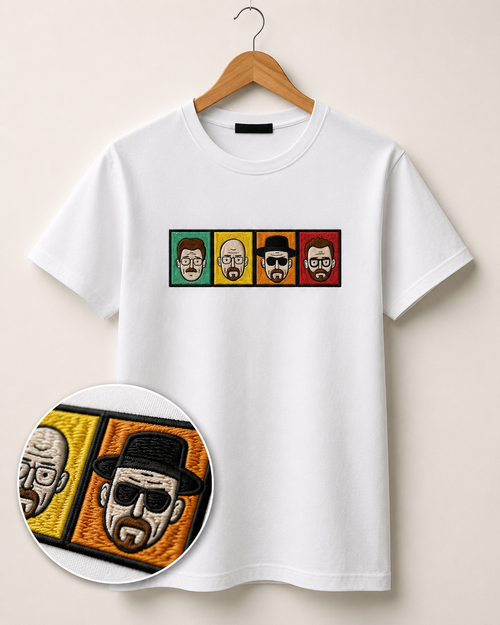 Polera Bordada Breaking bad evolucion