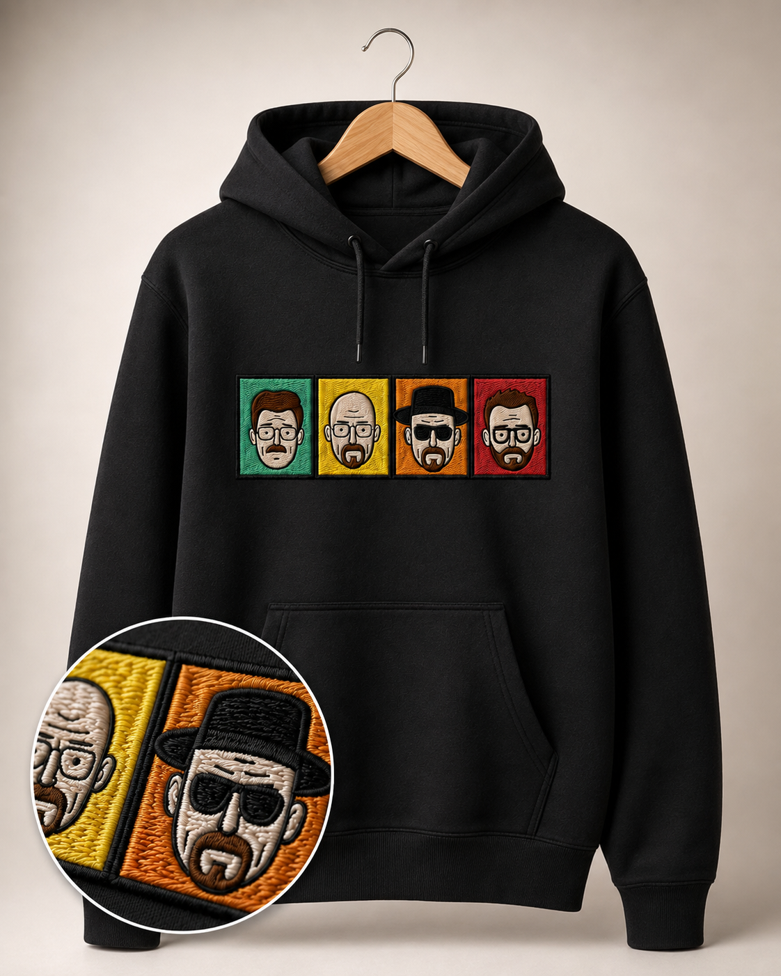 Poleron Breaking bad evolucion Bordado