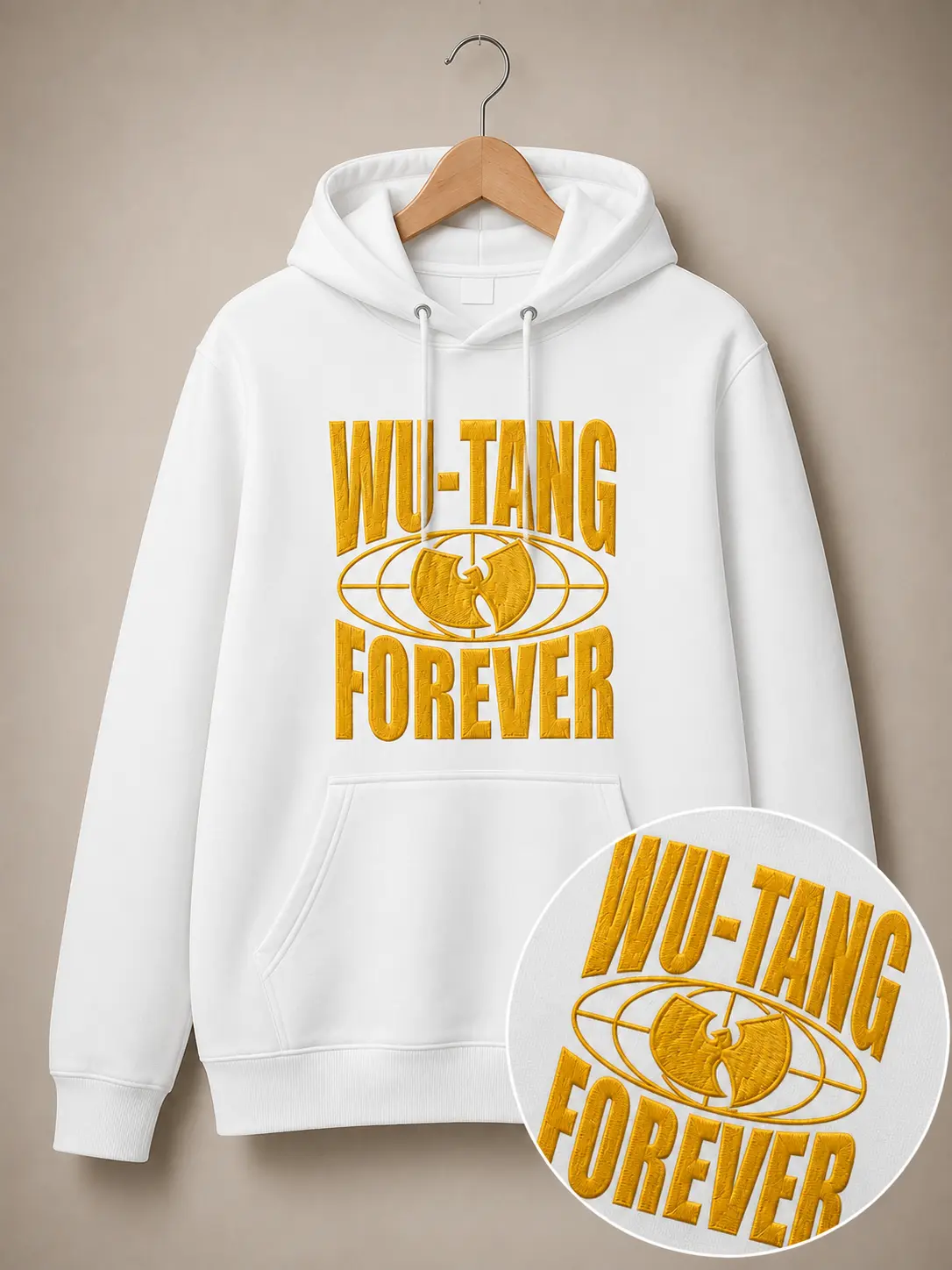 Poleron Wutang clan forever Bordado