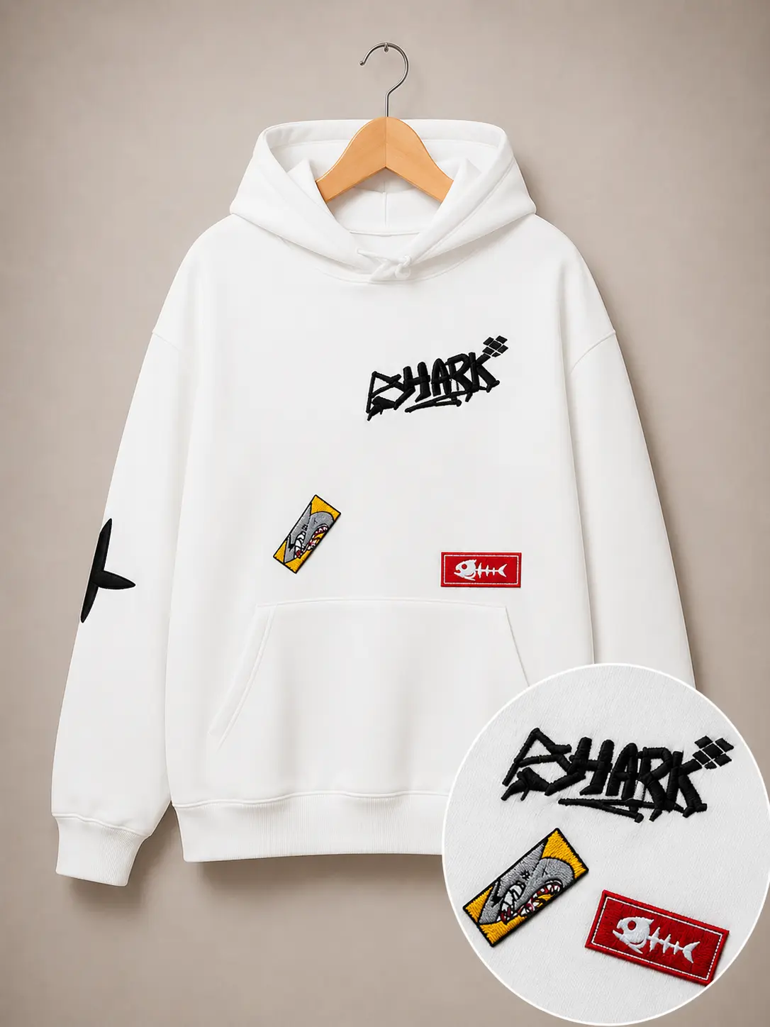 Poleron Shark Bordado