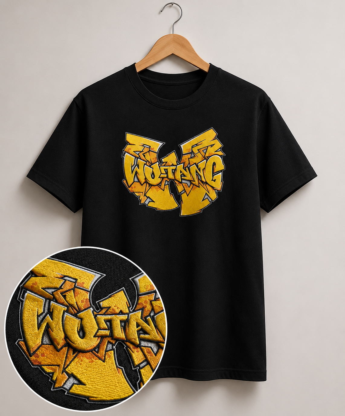 Polera Wutang clan Bordada