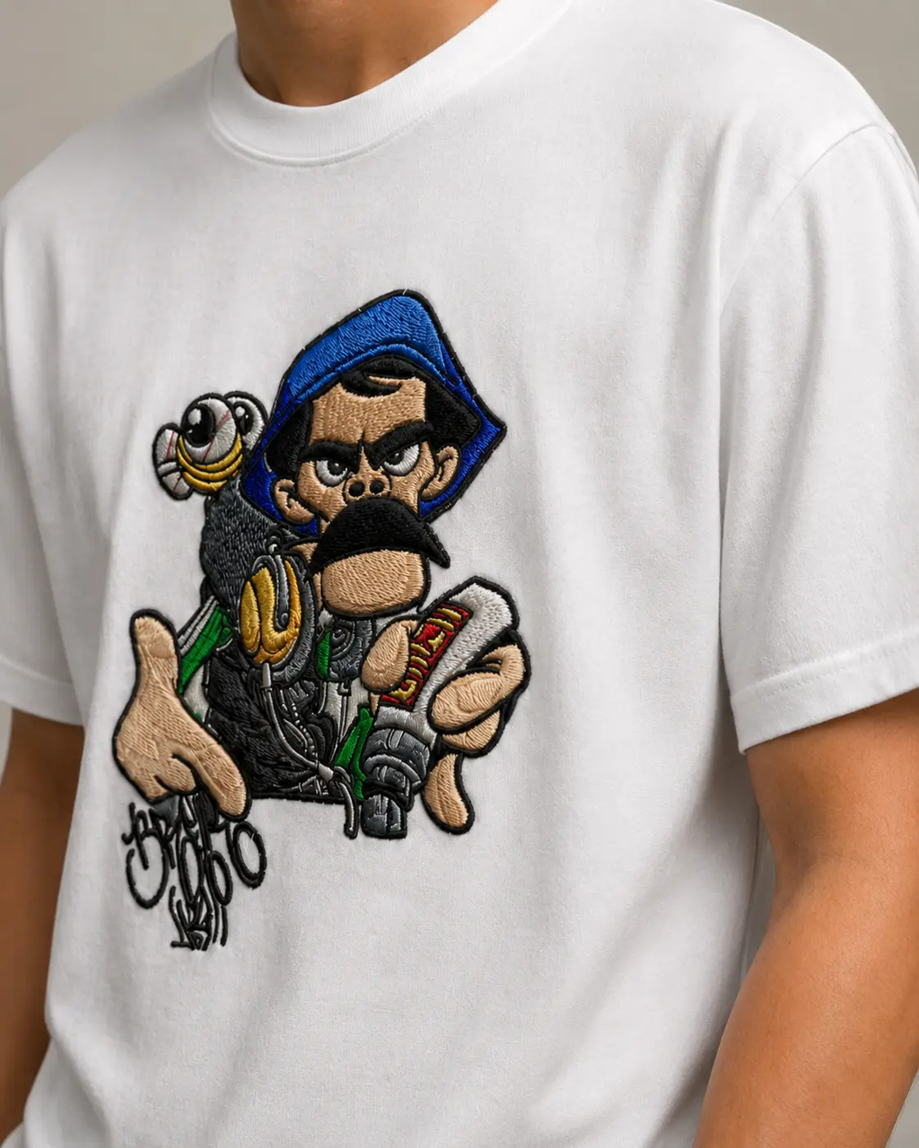 Polera Don Ramon Raper Bordada