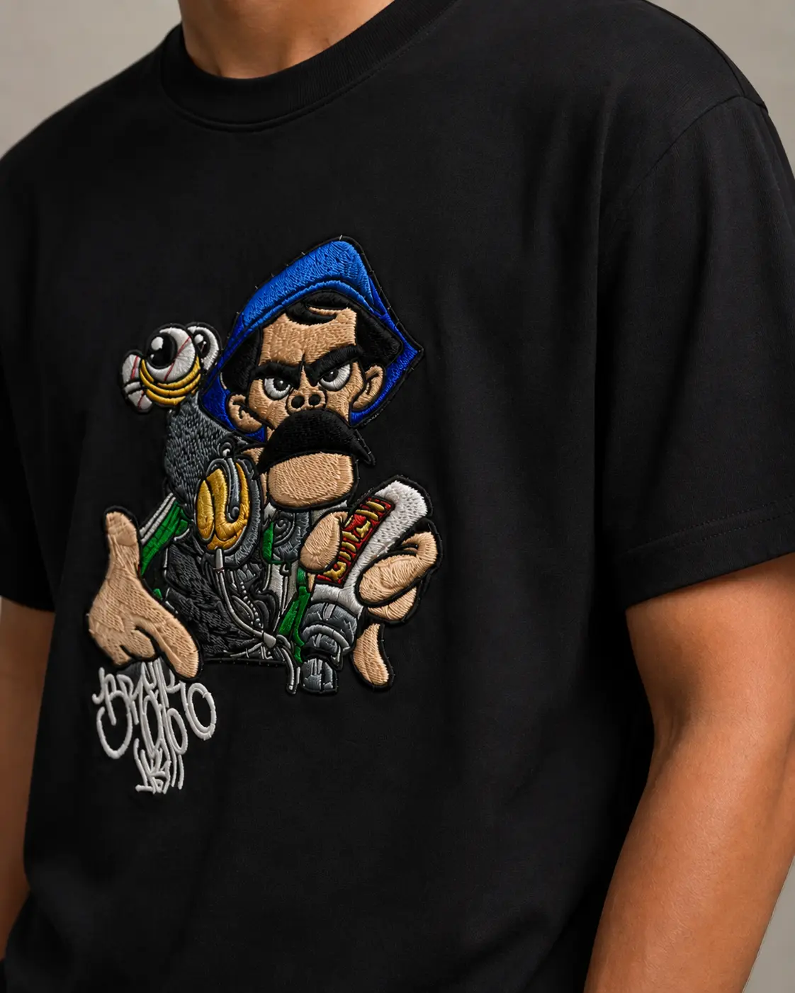 Polera Don Ramon Raper Bordada