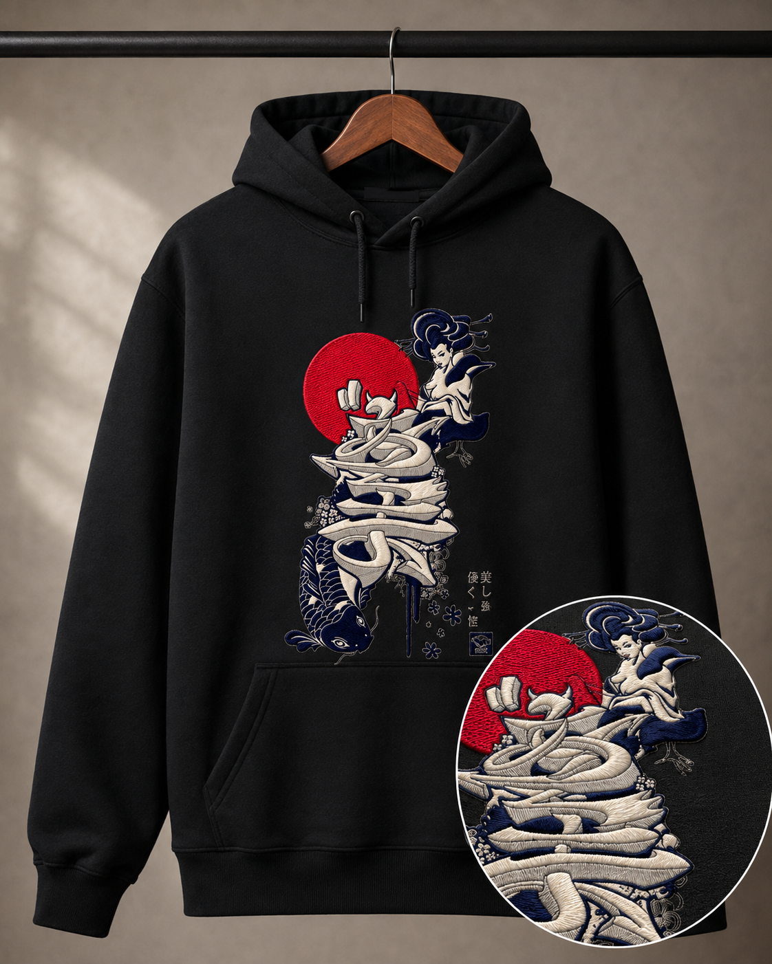 Poleron Japones Bordado