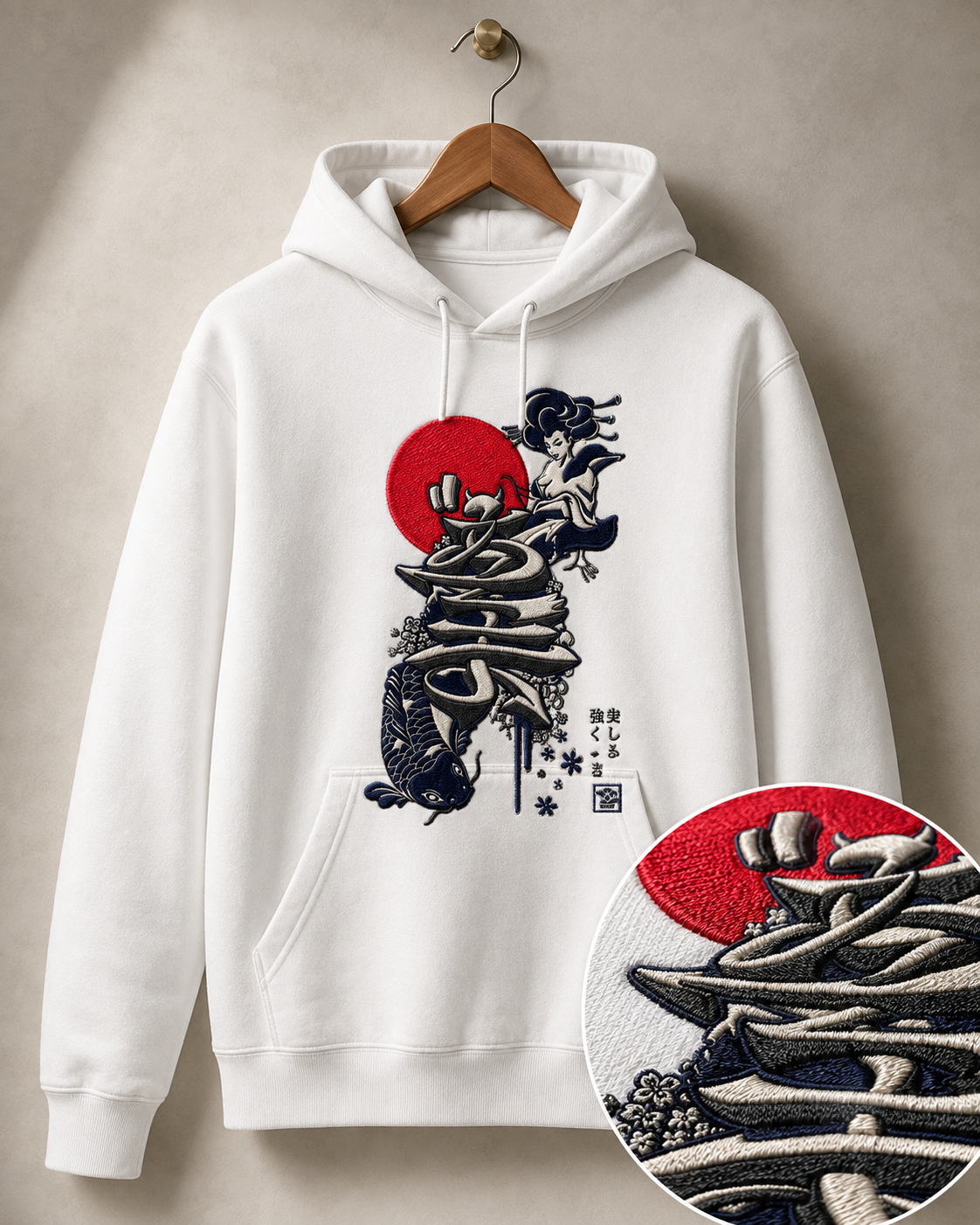 Poleron Japones Bordado