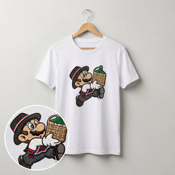 Polera Bordada Mario Fiestas Patrias