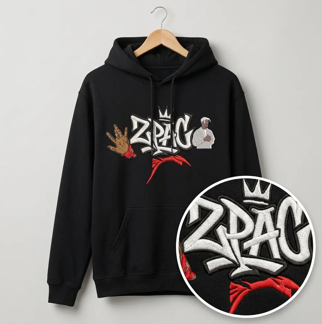 Poleron 2Pac Bordado V2
