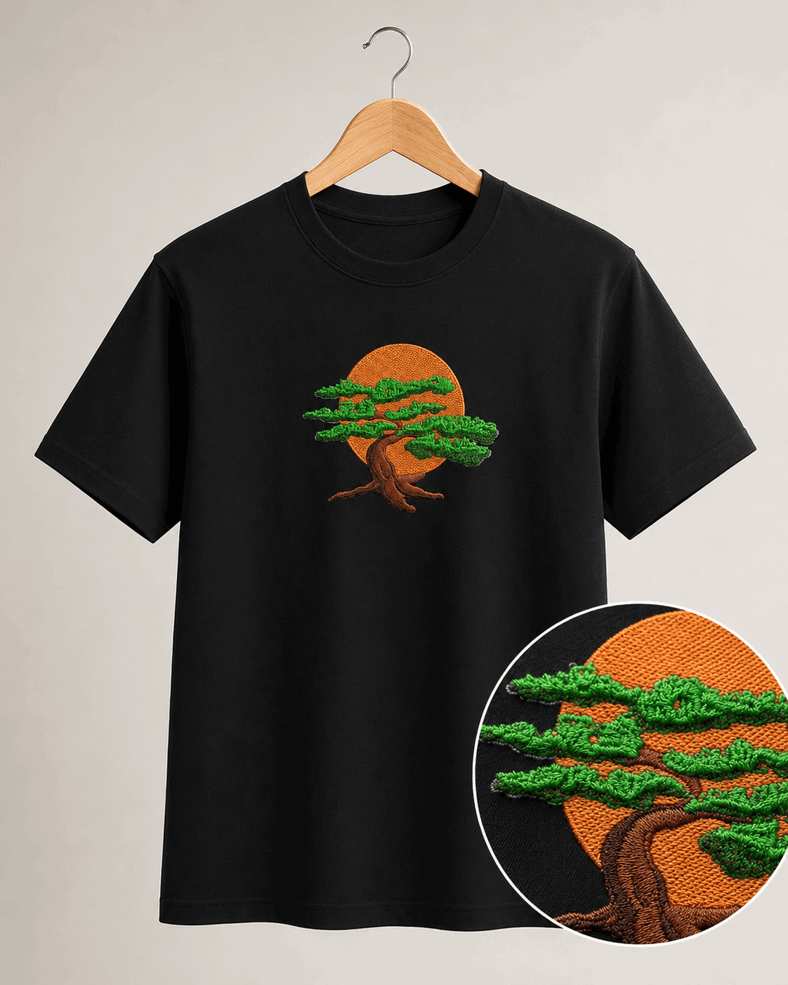 Polera Bonsái Miyagi Bordada