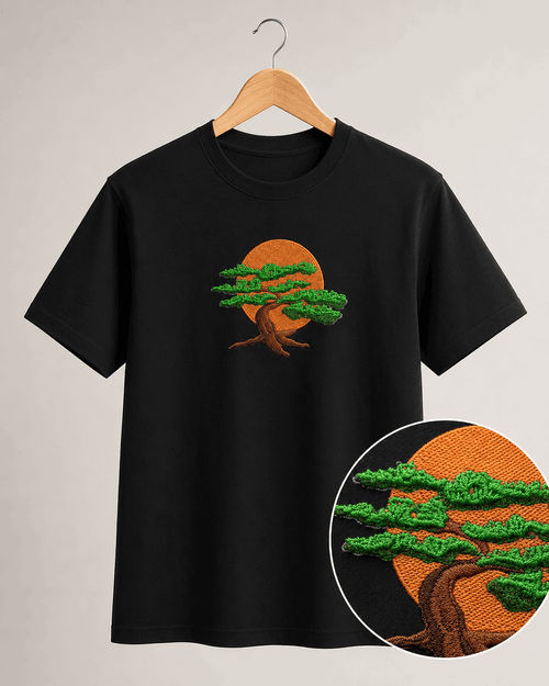 Polera Bonsái Miyagi Bordada