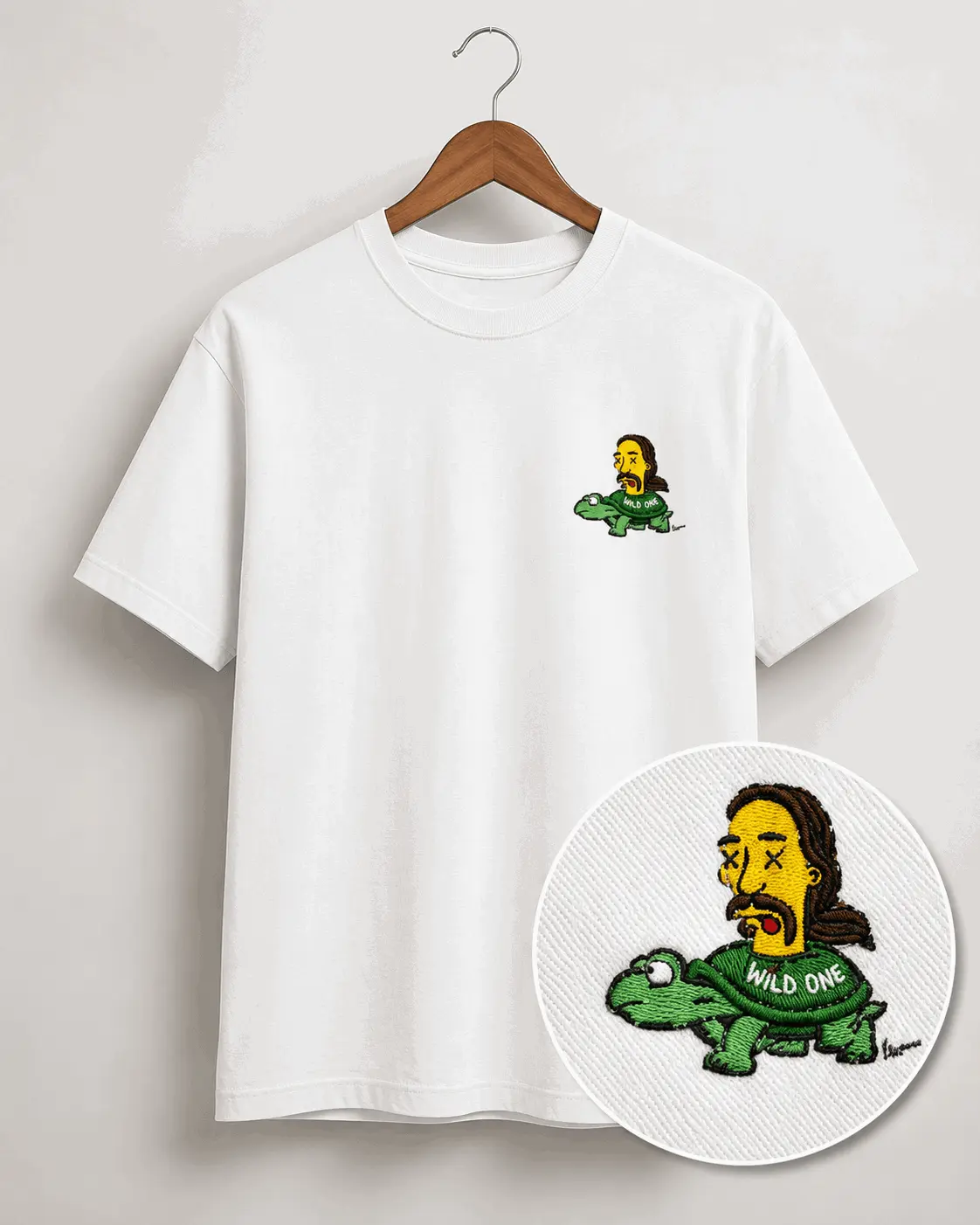 Polera Breaking Bad Tortuga Bordada