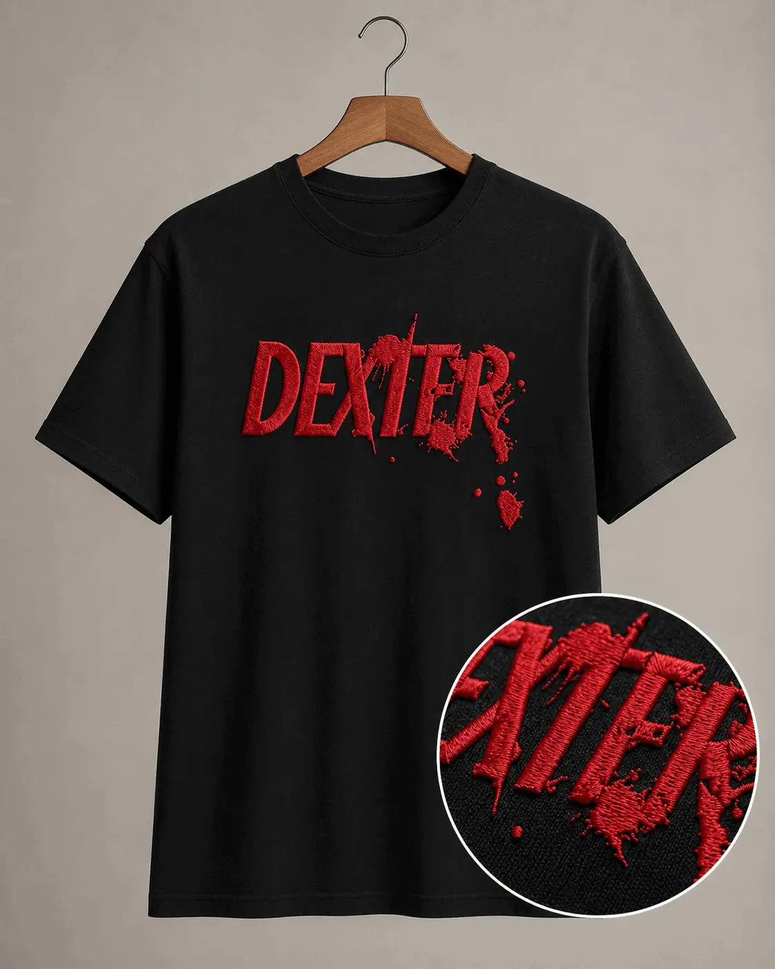 Polera Dexter Bordada - Mi tienda