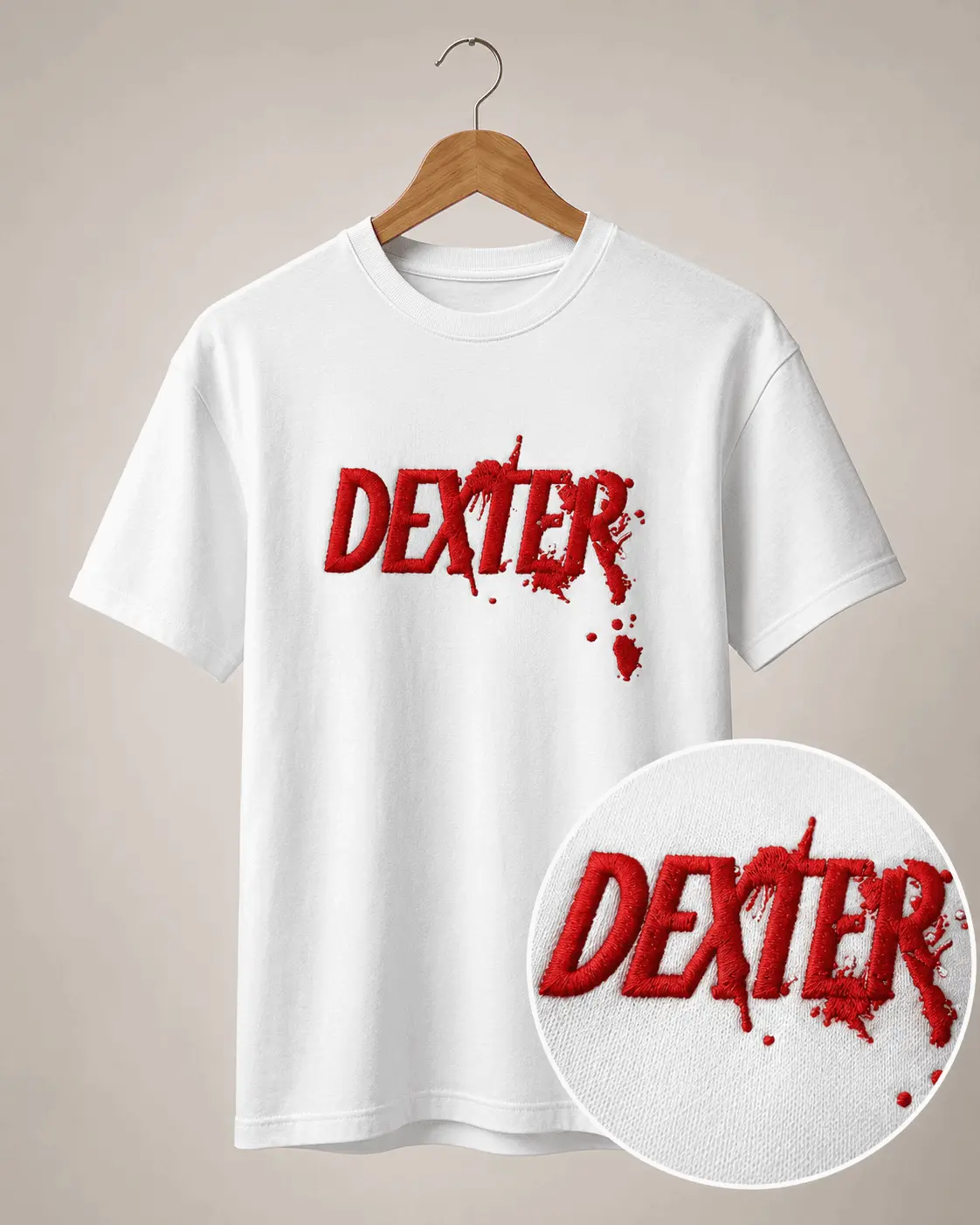 Polera Dexter Bordada - Mi tienda