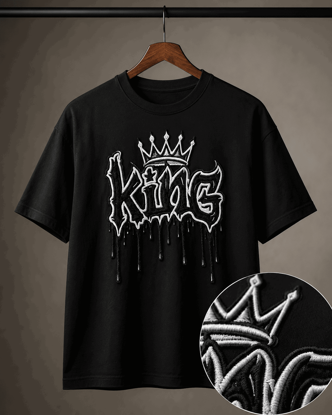 Polera King Bordada
