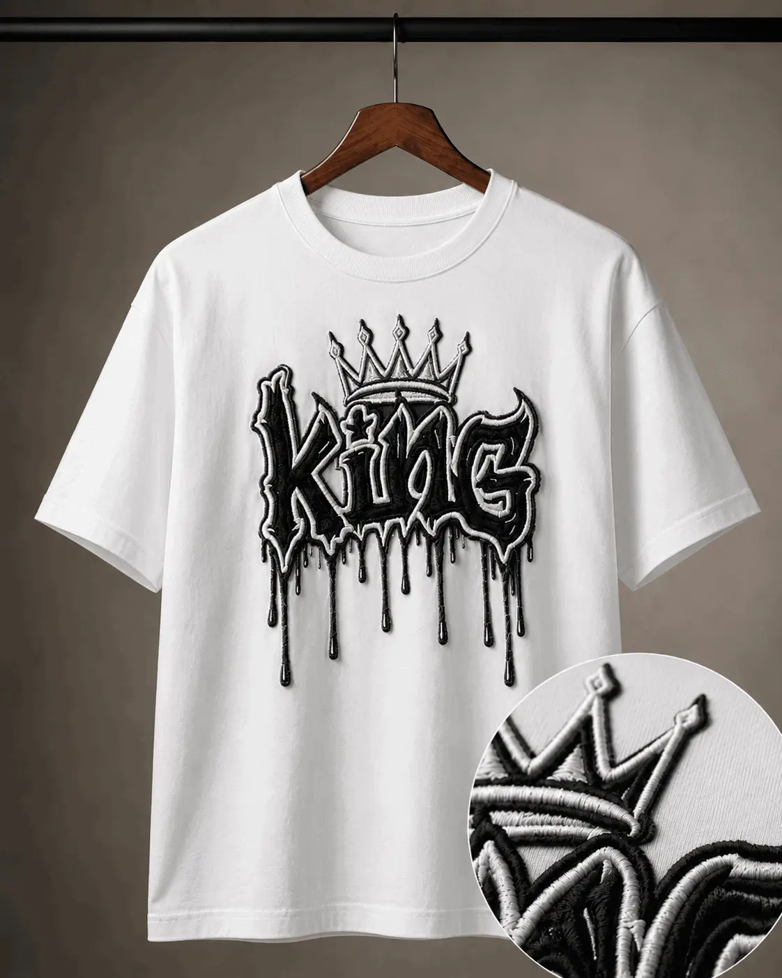 Polera King Bordada