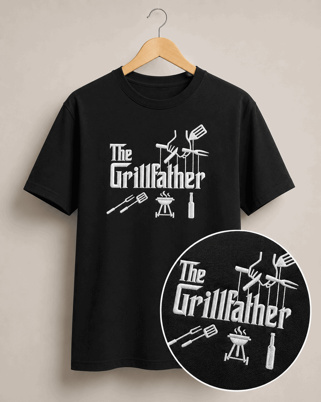 Polera The GrillFather Bordada