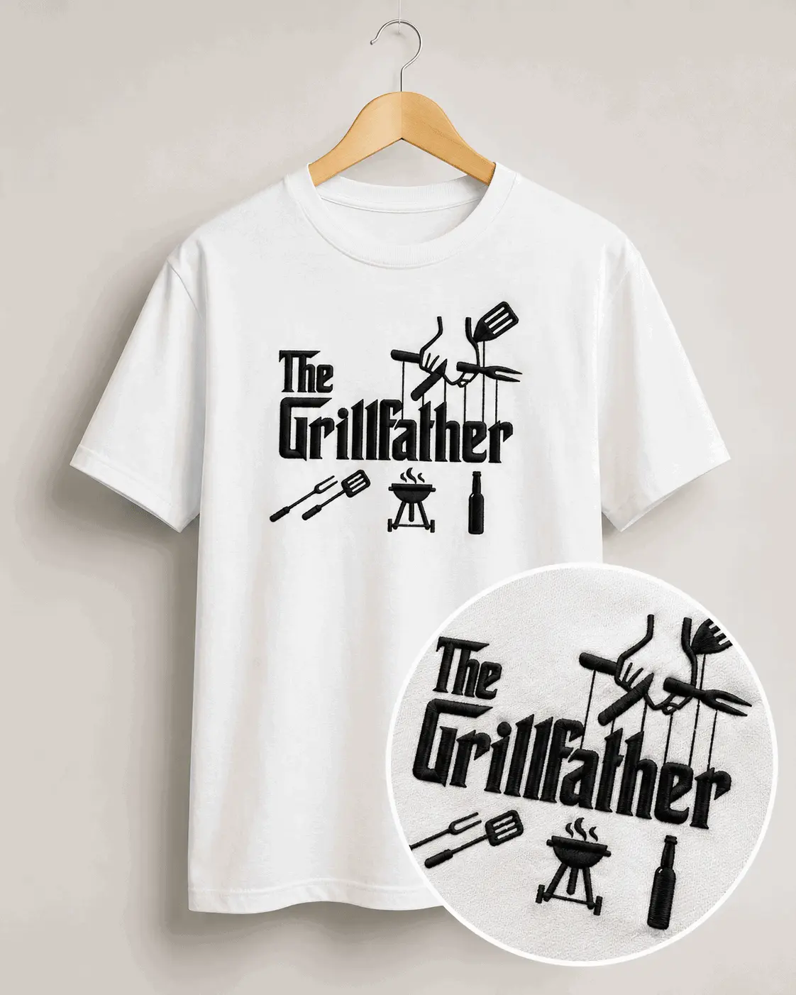 Polera The GrillFather Bordada