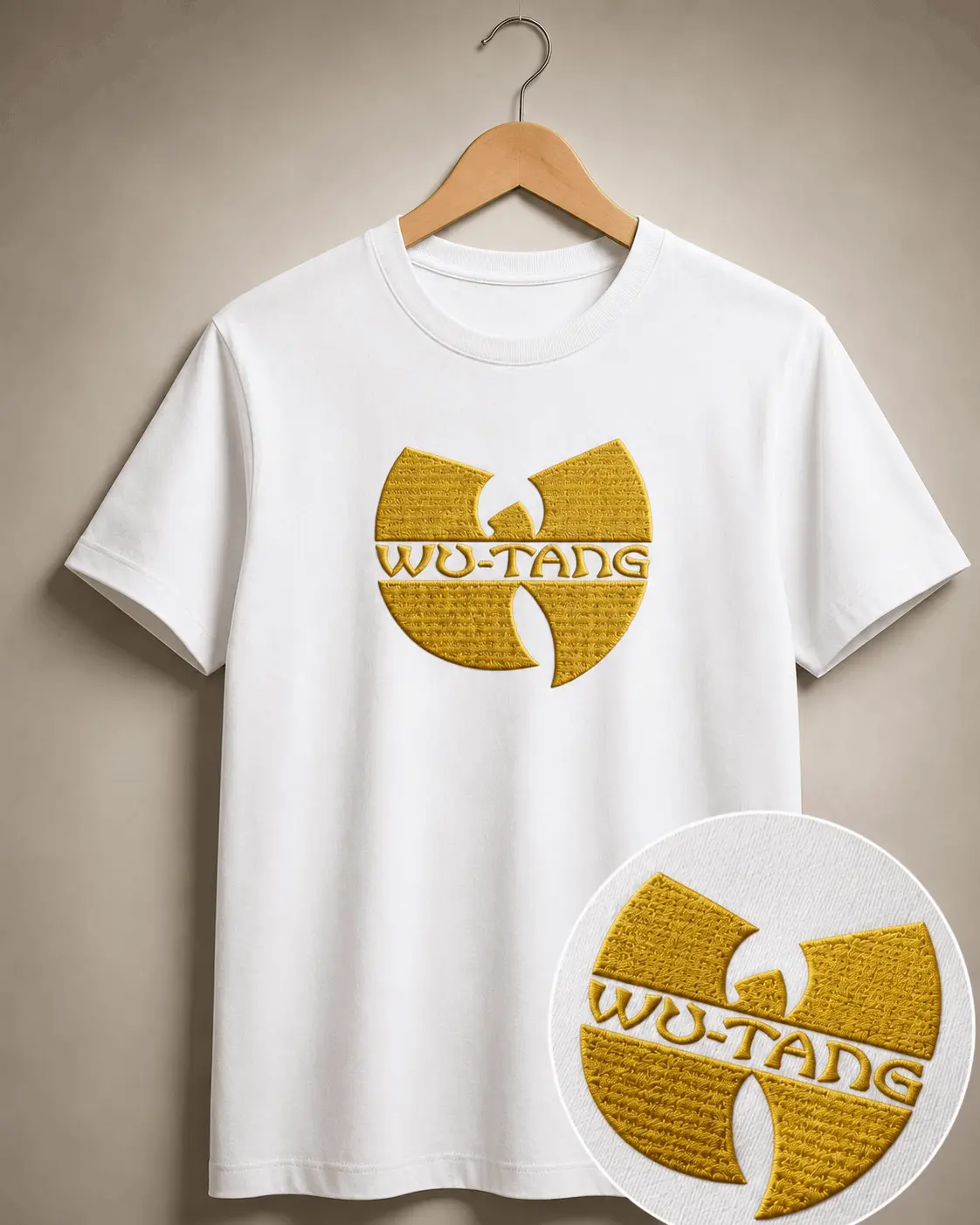 Polera Wutang Clan Bordada