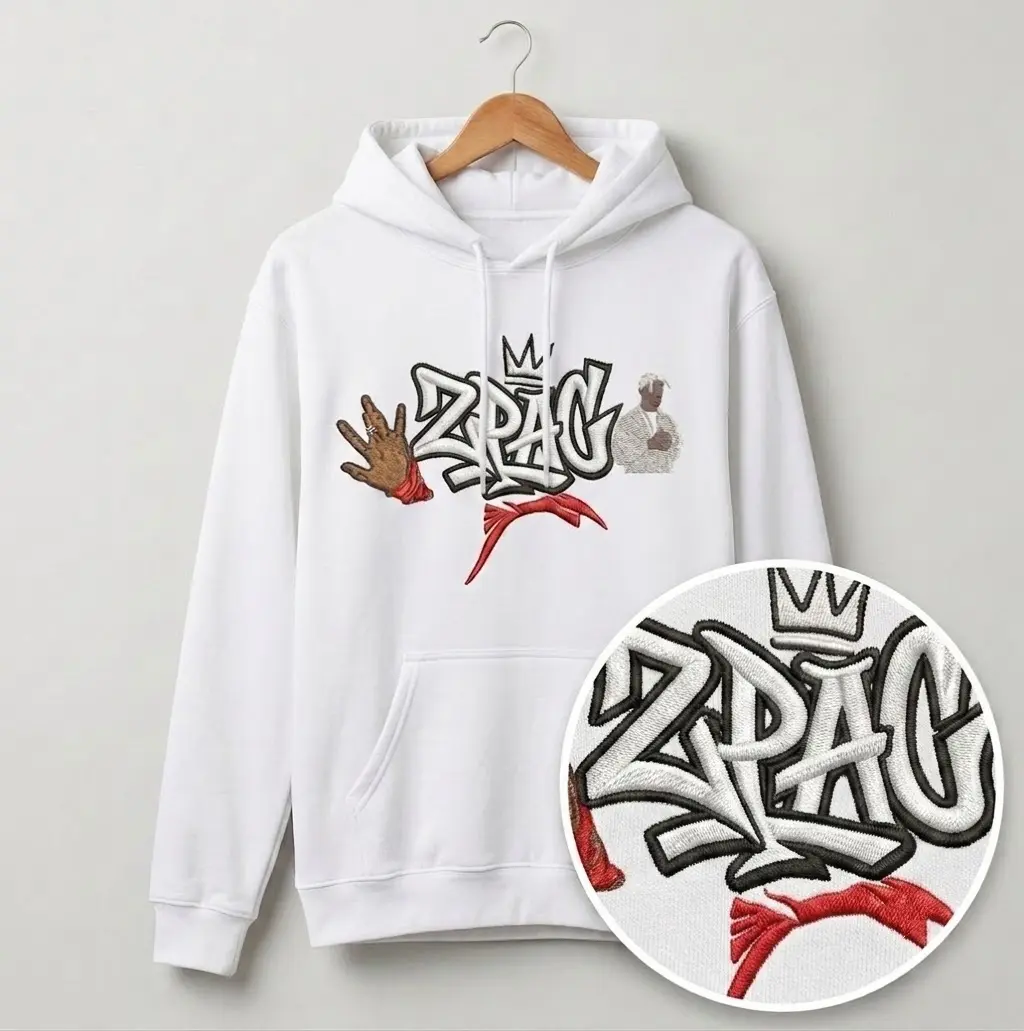 Poleron 2Pac Bordado V2